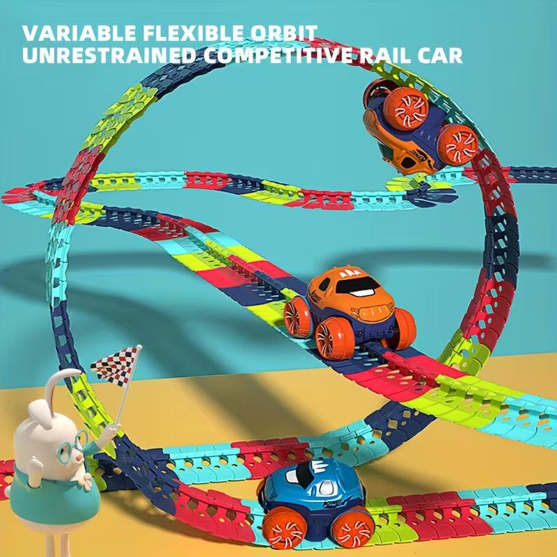 Kids Electric Anti-Gravity Track Set – DIY Racing Track Builder Toy for Creative Learning